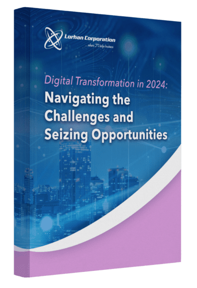 A book cover with the title of digital transformation in 2 0 2 4 : navigating the challenges and seizing opportunities.